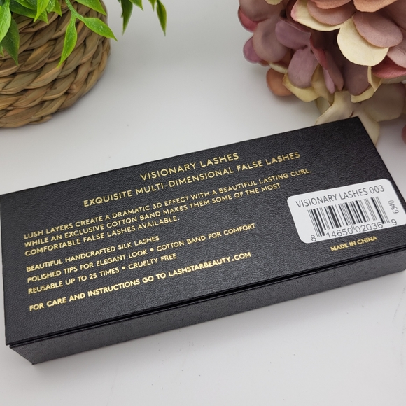 New in Box Lash Star Visionary Lashes 003, faux mink reusable false eyelashes - Picture 4 of 11